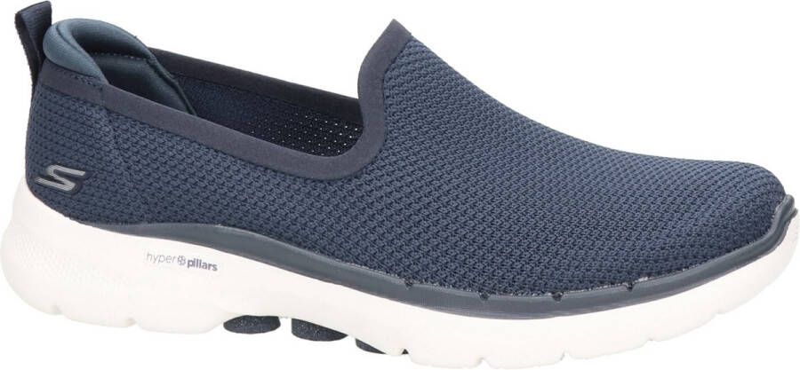 Skechers Go Walk 6 Clear Virtue 124505 NVY Vrouwen Marineblauw Sneakers Sportschoenen