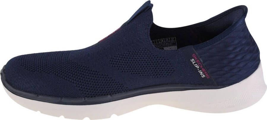 Skechers Go Walk 6 Fabulous View 124569-NVY Vrouwen Marineblauw Sneakers Sportschoenen