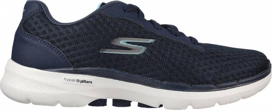 Skechers Go Walk 6 Iconic Vision 124514-NVTQ Vrouwen Marineblauw Sneakers Sportschoenen