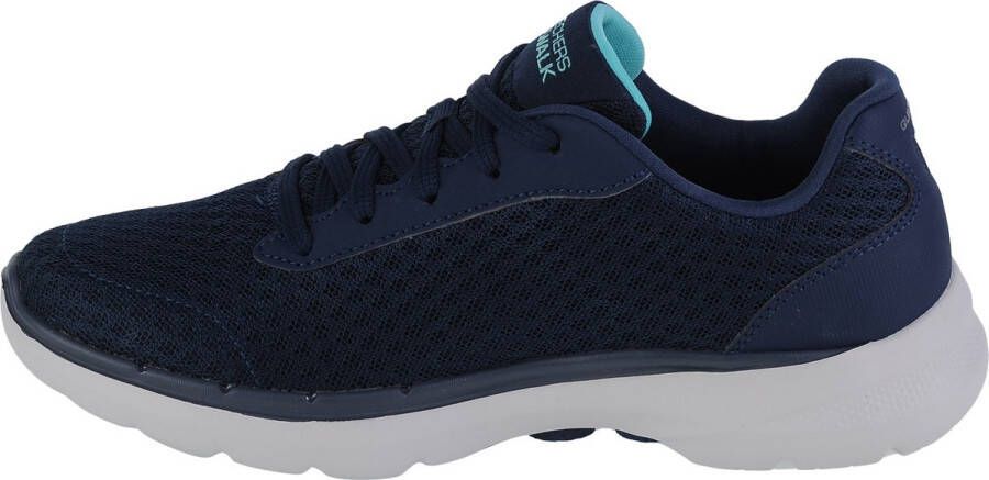 Skechers Go Walk 6 Iconic Vision 124514-NVTQ Vrouwen Marineblauw Sneakers Sportschoenen