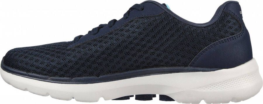 Skechers Go Walk 6 Iconic Vision 124514-NVTQ Vrouwen Marineblauw Sneakers Sportschoenen