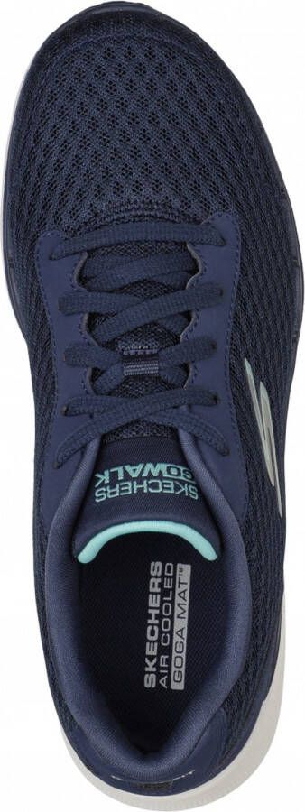 Skechers Go Walk 6 Iconic Vision 124514-NVTQ Vrouwen Marineblauw Sneakers Sportschoenen