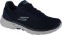 Skechers Go Walk 6 Iconic Vision 124514-NVTQ Vrouwen Marineblauw Sneakers Sportschoenen - Thumbnail 8