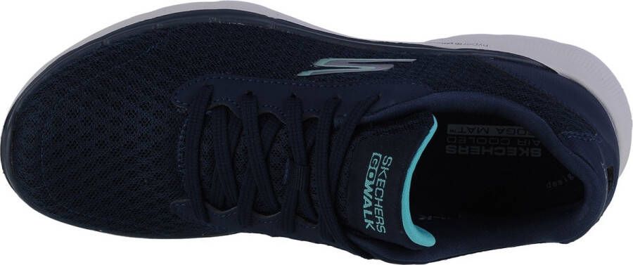 Skechers Go Walk 6 Iconic Vision 124514-NVTQ Vrouwen Marineblauw Sneakers Sportschoenen