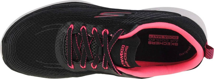 Skechers Go Walk 6 Stunning Glow 124554-BKHP Vrouwen Zwart Sneakers Sportschoenen - Foto 4