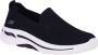 Skechers Go Walk Arch Fit-Delora 124418-BKW Vrouwen Zwart Sneakers - Thumbnail 12