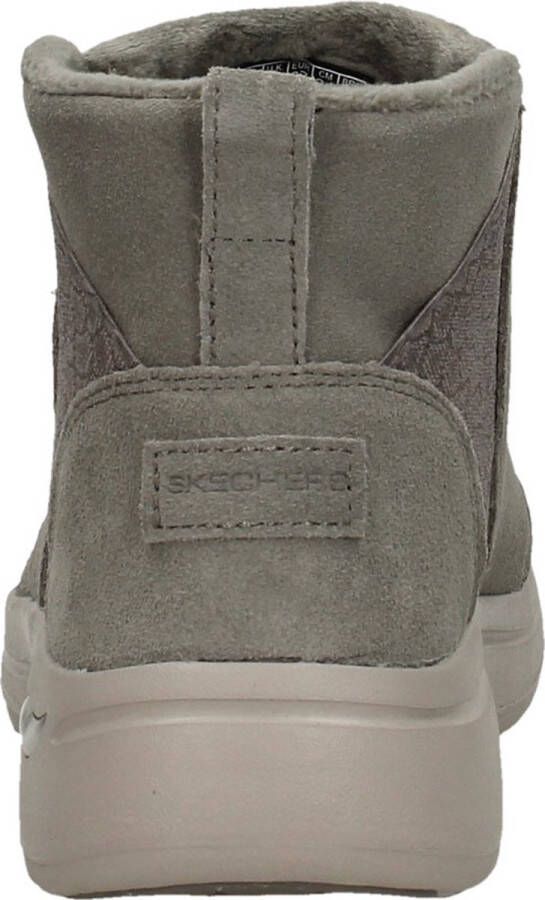 Skechers Go Walk Arch Fit Enkellaarsjes Plat taupe