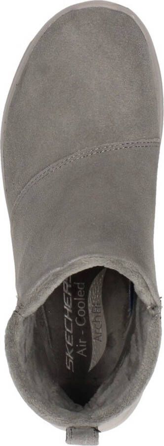 Skechers Go Walk Arch Fit Enkellaarsjes Plat taupe