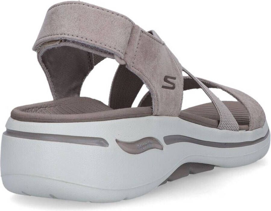 Skechers Go Walk Arch Fit Sandal Tre Dames Sandalen Taupe