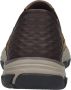 Skechers Bruin Leren Textiel Instapper met Comfortabel Voetbed Brown Heren - Thumbnail 13