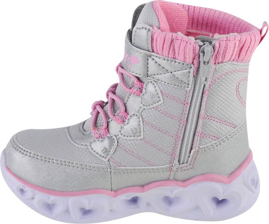 Skechers Heart Lights Heart Chaser 20287N-GYPK voor meisje Grijs Laarzen Sneeuw laarzen - Foto 4