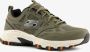 Skechers Hillcrest 237265-OLV Mannen Groen Sneakers Sportschoenen - Thumbnail 17