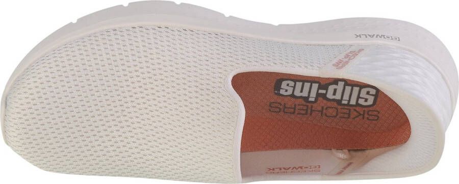 Skechers Instapper Hands-Free Slip-Ins Go Walk Flez Relish 124963 OFWT Wit Machine Washable