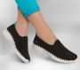 Skechers GO WALK Smart Sunday Brunch Dames Slip-On Sneakers Schoenen Zwart 124315-BKTQ - Thumbnail 5