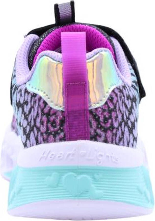 Skechers Kids Sneakers FLUTTER HEART LIGHTS LOVES WILD met felgekleurde zool - Foto 7