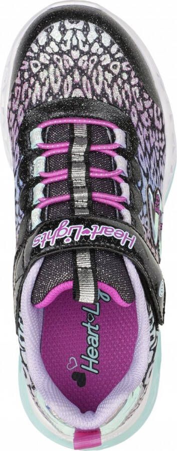 Skechers Kids Sneakers FLUTTER HEART LIGHTS LOVES WILD met felgekleurde zool - Foto 8