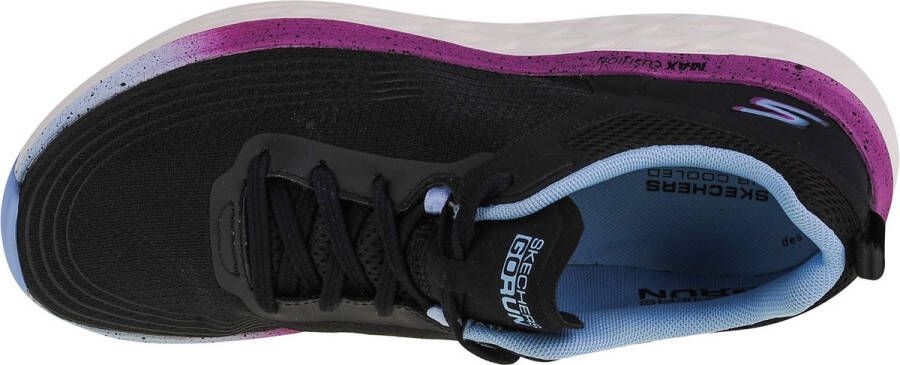 Skechers Max Cushioning Delta Sunny Road 129118-BKBL Vrouwen Zwart Hardloopschoenen Sportschoenen