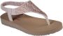 Skechers Meditation New Moon Sandalen Plat roze - Thumbnail 10