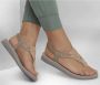 Skechers Meditation Pearl Perfection Dames Slippers Taupe - Thumbnail 10