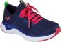 Skechers Solar Fuse ILY donkerblauw roze sneakers kids (996475L NVMT) - Thumbnail 7