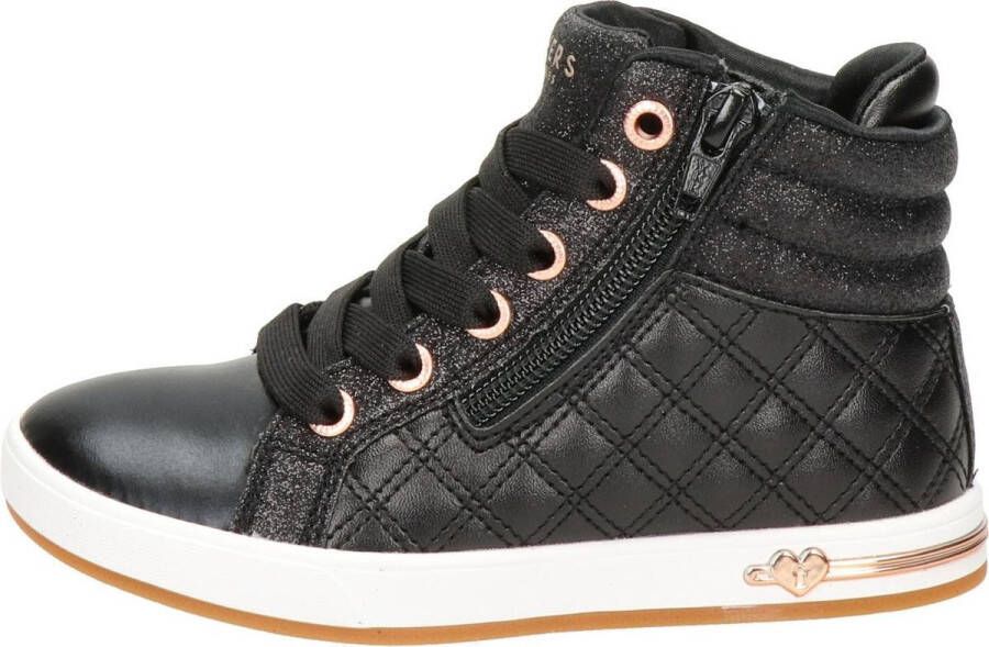 Skechers Quilted Squad sneakers zwart Meisjes Imitatieleer 28 - Foto 14