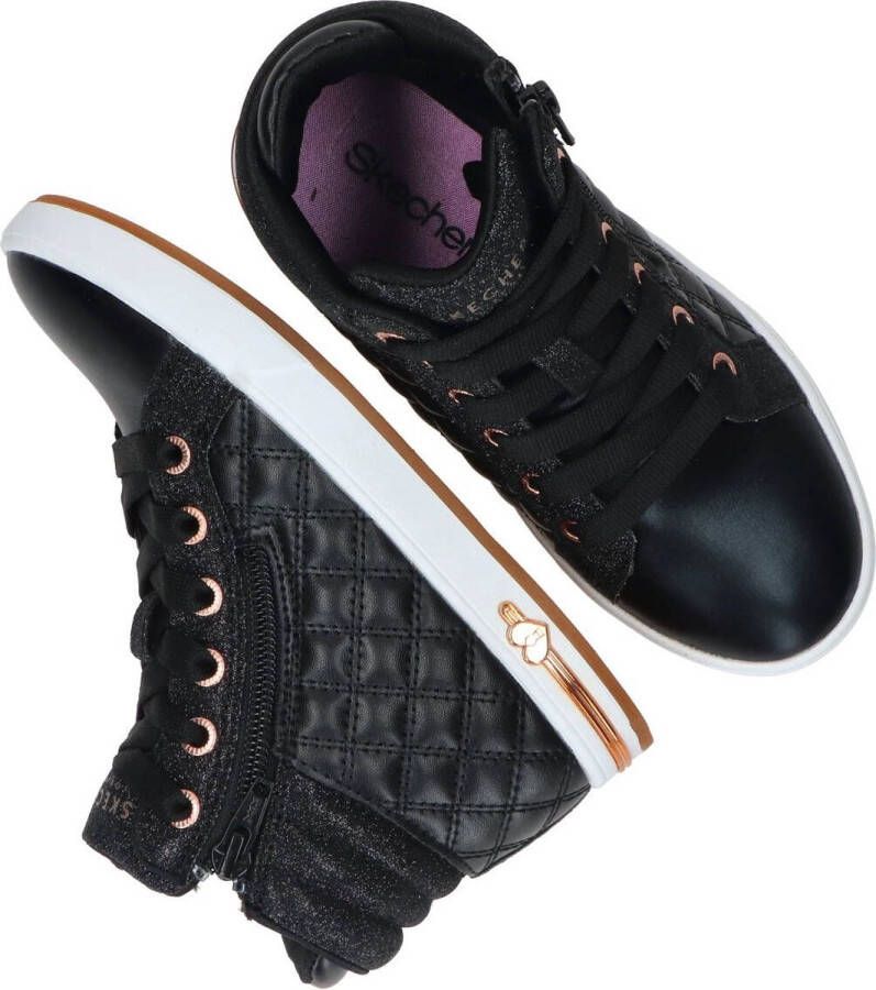 Skechers Quilted Squad sneakers zwart Meisjes Imitatieleer 28 - Foto 15