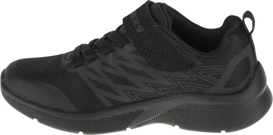 Skechers Microspec Texlor 403770L BBK voor een jongen Zwart Sneakers