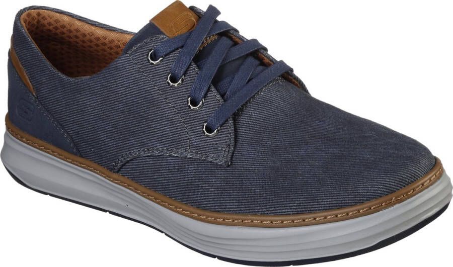 Skechers Moreno Ederson Heren Veterschoenen Navy