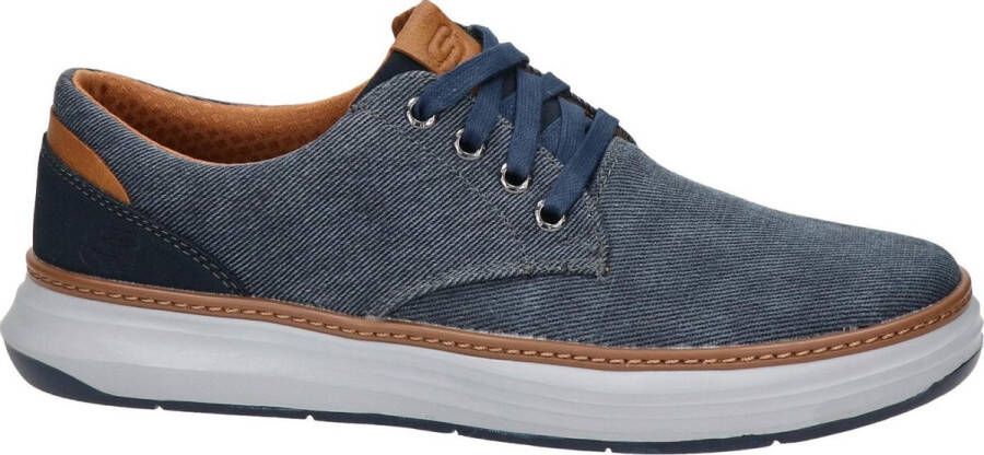 Skechers Moreno Ederson Heren Veterschoenen Navy