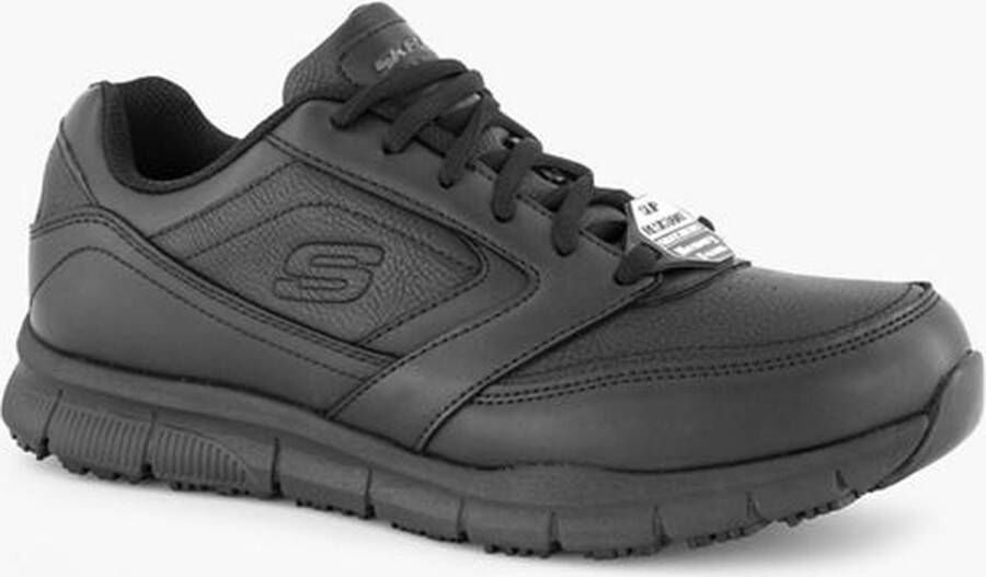 Skechers Nampa heren werkschoenen antislip Zwart Extra comfort Memory Foam