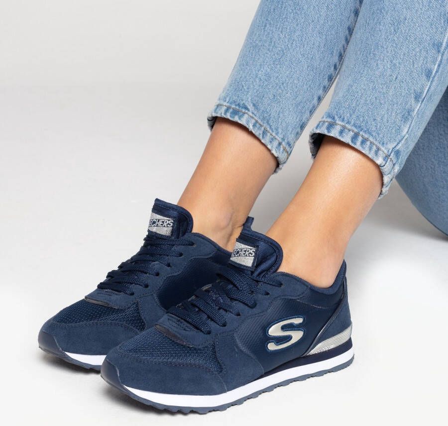 Skechers Sneakers GoldN Gurl Vrijetijdsschoen lage schoen veterschoen met air-cooled memory foam - Foto 14