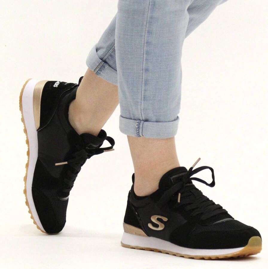 Skechers Sneakers GoldN Gurl Vrijetijdsschoen halfschoen veterschoen met air-cooled memory foam