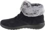 Skechers On The Go Joy Plush Dreams 144042 BKGY Vrouwen Zwart Schoenen Sneeuw laarzen - Thumbnail 5