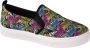 Skechers Poppy-Pop Art Animals 155077-BKMT Vrouwen Veelkleurig Sportschoenen Sneakers - Thumbnail 4