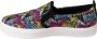 Skechers Poppy-Pop Art Animals 155077-BKMT Vrouwen Veelkleurig Sportschoenen Sneakers - Thumbnail 5