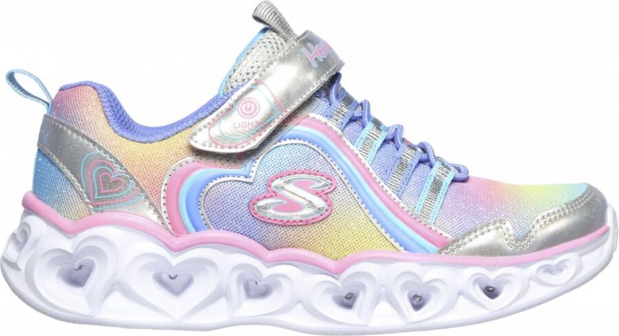 Skechers Heart Lights-Rainbow Lux 302308L-SMLT voor meisje Grijs Sneakers Sportschoenen