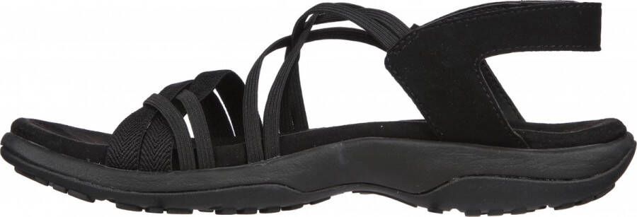 Skechers Reggae Slim–Takes Two 163112-BBK Vrouwen Zwart Sandalen