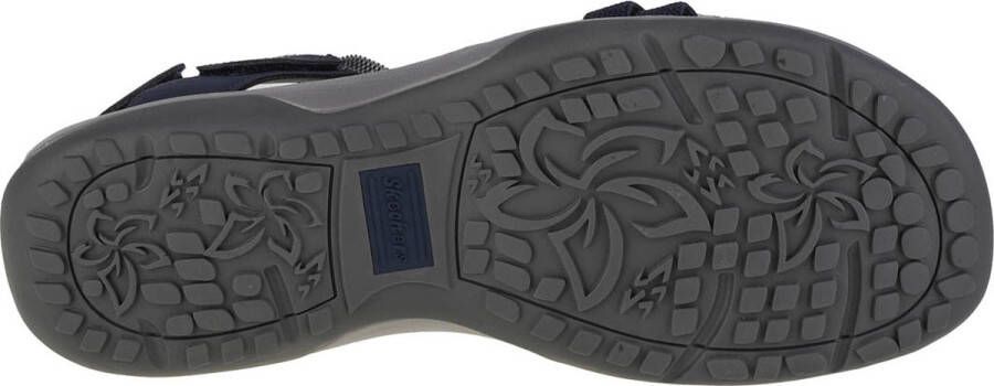 Skechers Reggae Slim–Takes Two 163112 NVY Vrouwen Marineblauw Sandalen - Foto 4