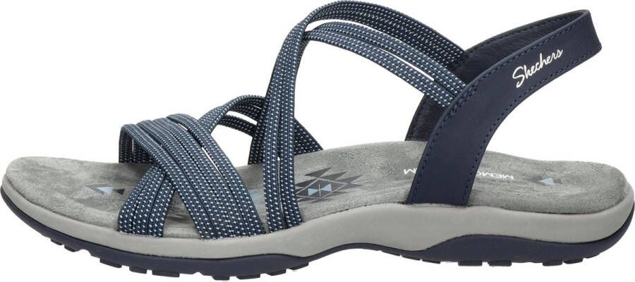 Skechers Reggae Slim Turn It Up Dames Sandalen Navy