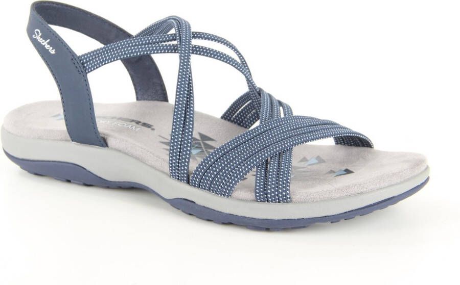 Skechers Reggae Slim Turn It Up Dames Sandalen Navy