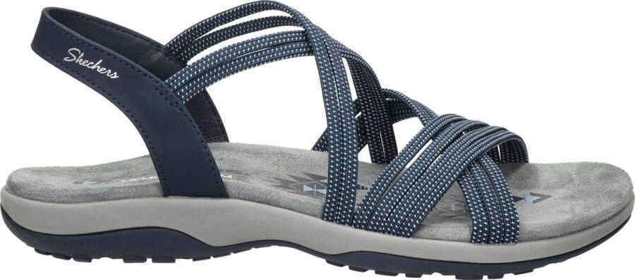 Skechers Reggae Slim Turn It Up Dames Sandalen Navy