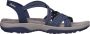 Skechers Reggae Slim Turn It Up Dames Sandalen Navy - Thumbnail 11