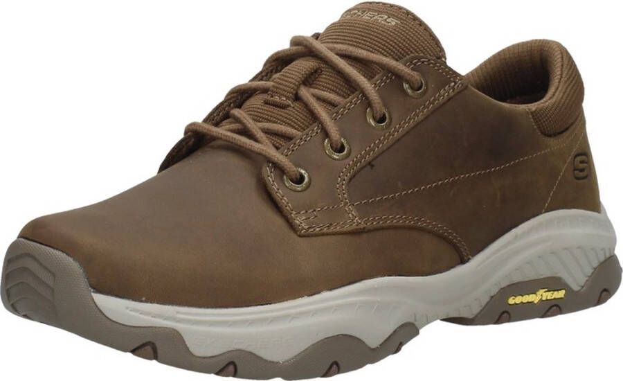 Skechers Relaxed Fit: Craster Fenzo Veterschoenen Laag cognac