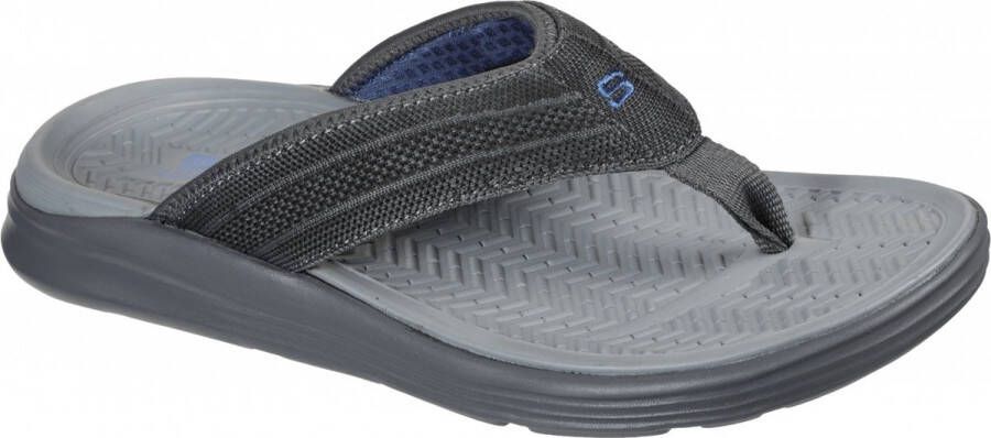 Skechers Relaxed Fit:Sargo-Point Vista Slipper Mannen Grijs