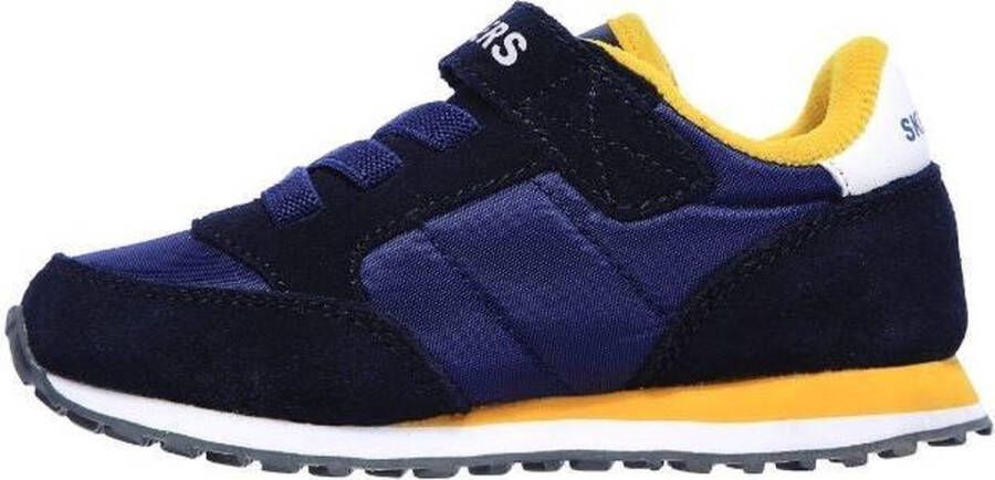 Skechers Retro sneakers blauw Textiel Heren