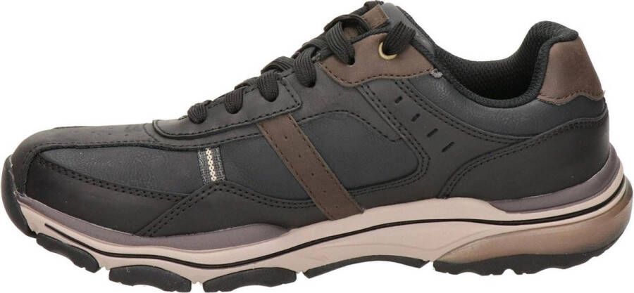 Skechers Romago Elmen leren heren sneakers Zwart Maat Extra comfort Memory Foam41 - Foto 8