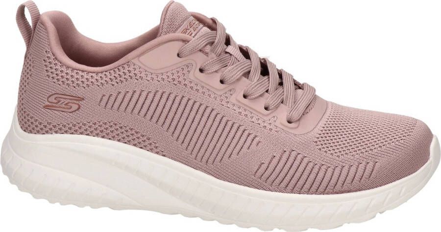 Skechers Running Shoes for Adults Bobs Sport Squad Pink