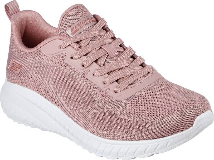 Skechers Running Shoes for Adults Bobs Sport Squad Pink