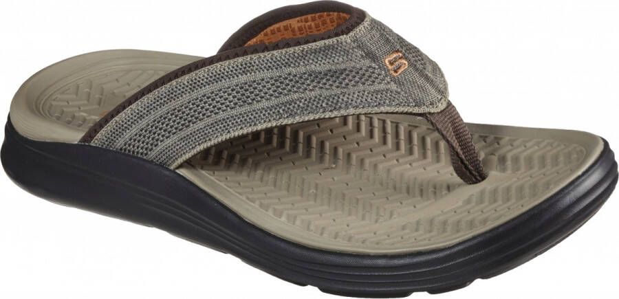 Skechers Sargo Relaxed Fit slippers bruin