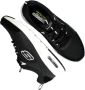 Skechers Sportieve Heren Zwarte Leren Sneaker met AirCushioned Zool Zwart Heren - Thumbnail 12